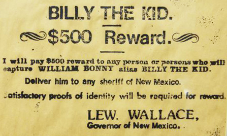Billy the kid wanted poster